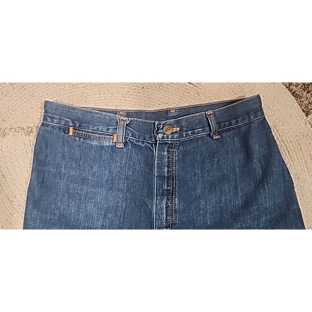 Wrangler Womens High Waist Hippie Jeans 70's Coin Pocket Made In USA Sz 30X33 - Picture 10 of 10